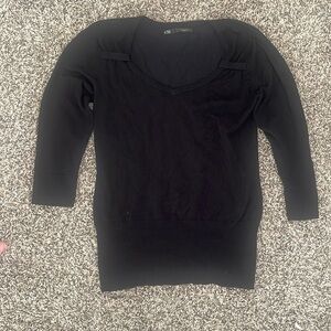 Black 3/4 Sleeve Top